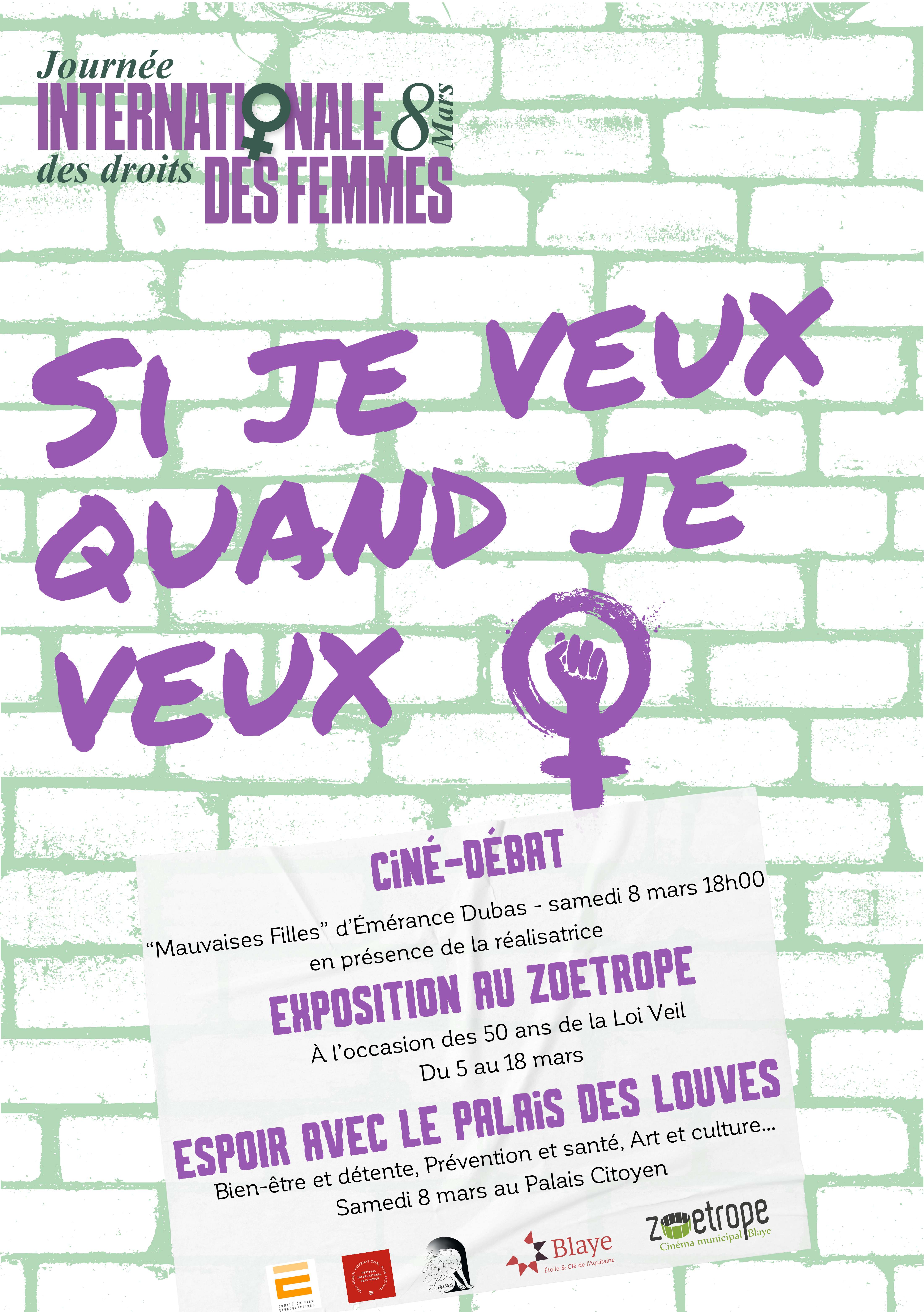 Affiche droits des femmes 2025